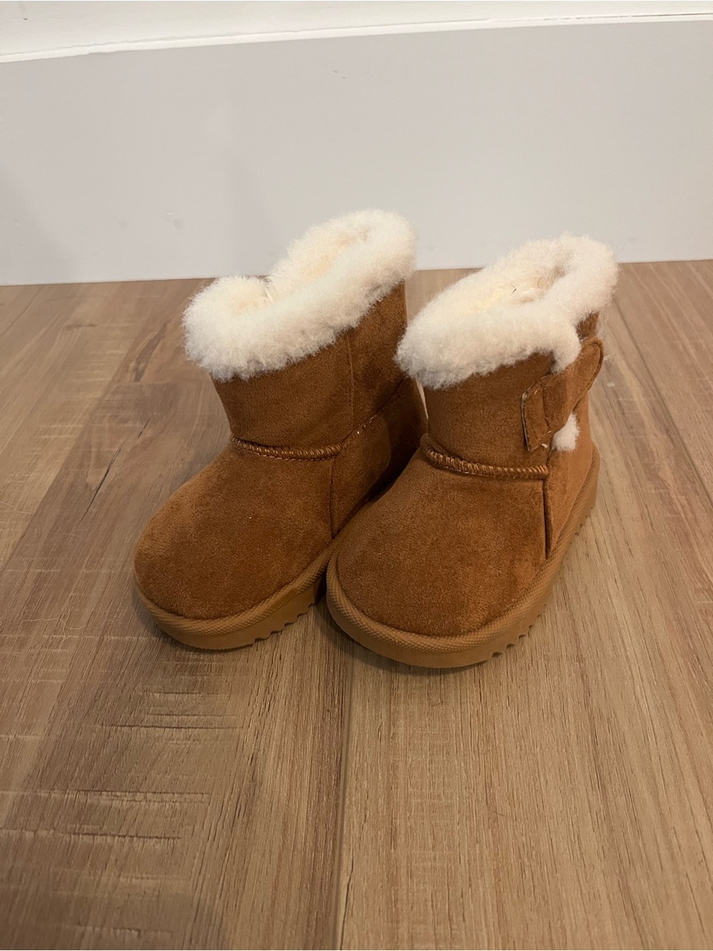Toddler Fur Boots - Chestnut Brown Size 4